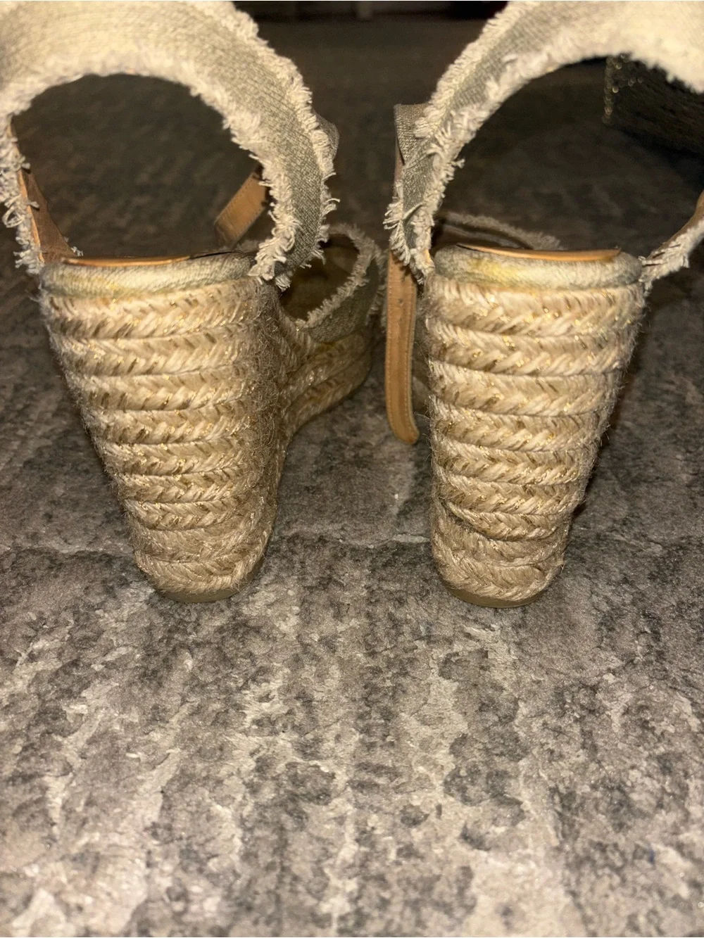 Castaner Bromelia Wedge Espadrille Sandals in light gold